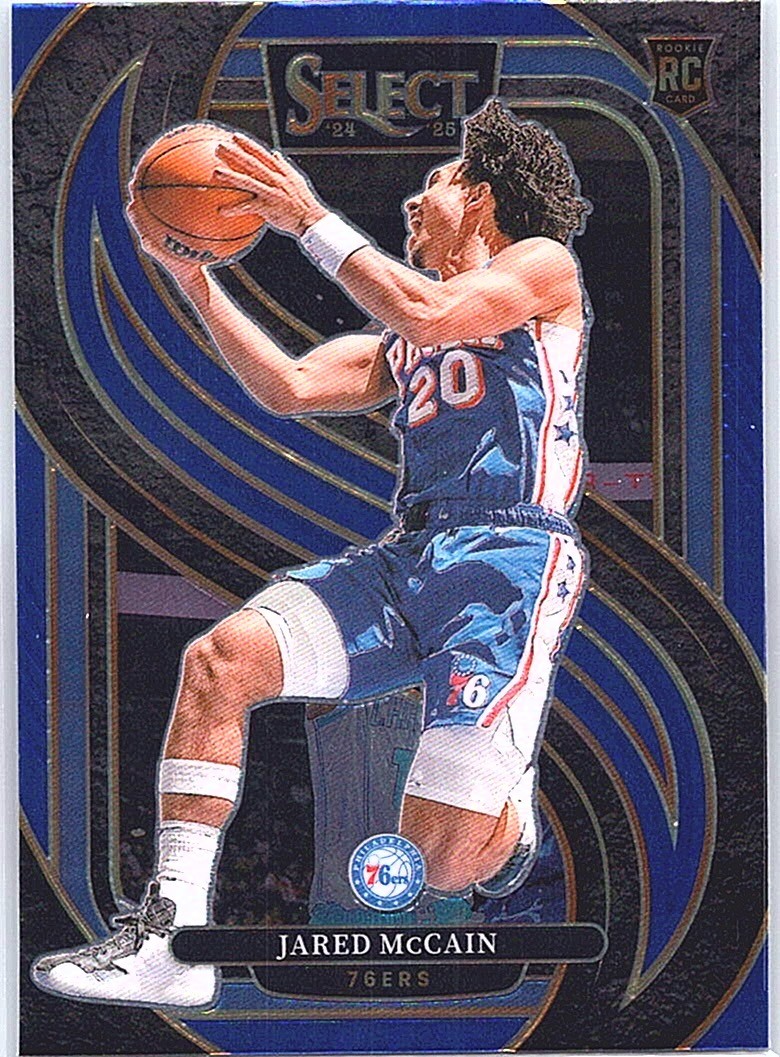 2024-25 Panini Select #184 Jared McCain Blue Prizm