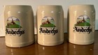 KLOSTER ANDECHS Set of 3 Ceramic Beer Steins Mug Germany Bier Brewery Seit 1455 — photo 6