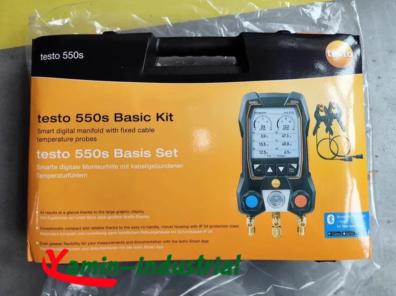 Juego de termometos abrazadera de tubo Testo 550s calibre colector de CA 2x 115i nuevo FedEx o DHL Foto 4 de 4