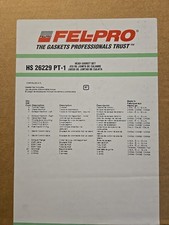 Engine Cylinder Head Gasket Set Fel-Pro HS 26229 PT-1