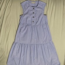 Everlane Sleeveless Tiered Cotton Boho Midi Dress – Size Medium