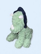 Carters Just One You Dinosaur Triceratops Stuffed Plush Baby Toy Green Blue