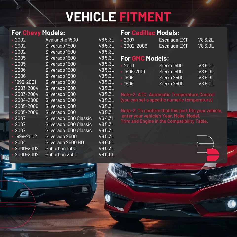 Motor soprador aquecedor HVAC com ventilador para Cadillac Escalade 2007 EXT V8 6.2L 19153680 - Imagem 2 de 4