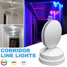 RGB LED Window Sill Light Wall Lamp 360 Degree Hallway Corridor Ray Light 12W