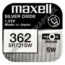 Maxell 362 / SR721SW Silver Oxide Watch Battery