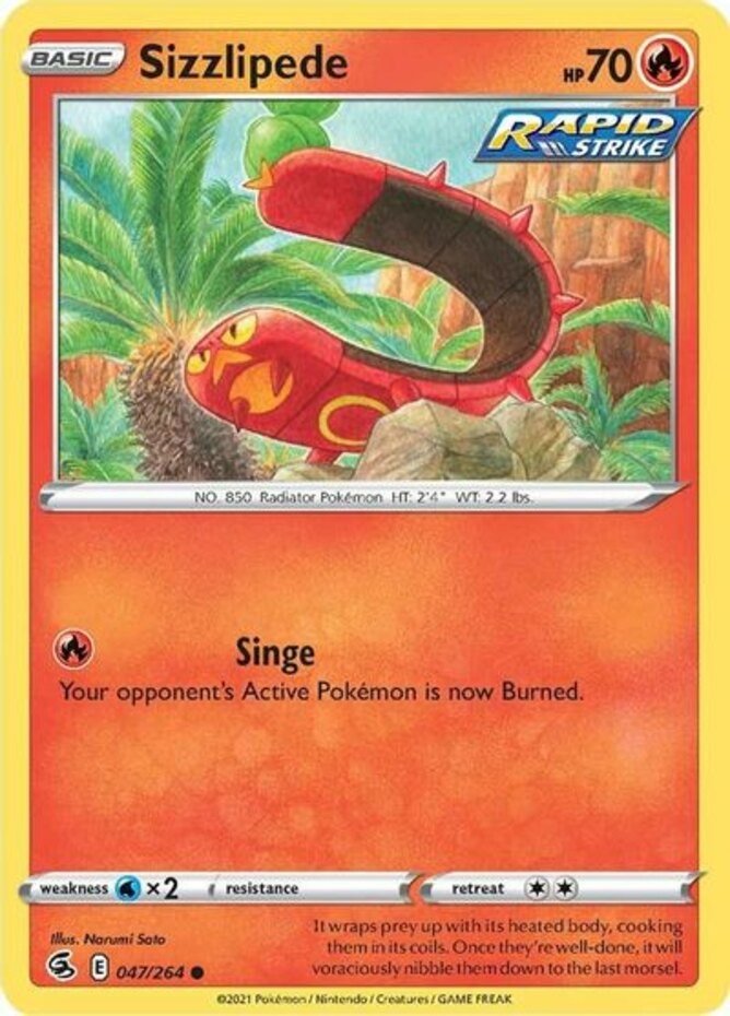 Sizzlipede - 047/264 - Common - Near Mint