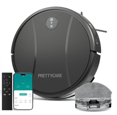 Prettycare C2 2-in-1 Robot Vacuum and Mop Combo Cleaner