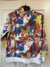 Tommy Hilfiger Boys Hoodie Tye Dye Size L 16-18