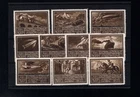 Austria 1933 - "WIPA" Exhibition, 10 Exhibition Cartoons (a3844)
