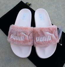 Fenty X Puma Rihanna Women's Fur Slide Clamshell Pink Sz 6.5 