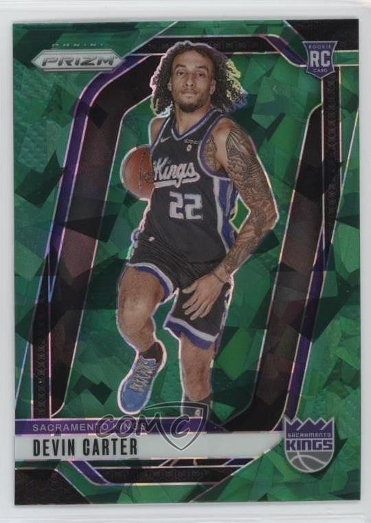 2024-25 Panini Prizm Green Ice Prizm Devin Carter #231 Rookie RC