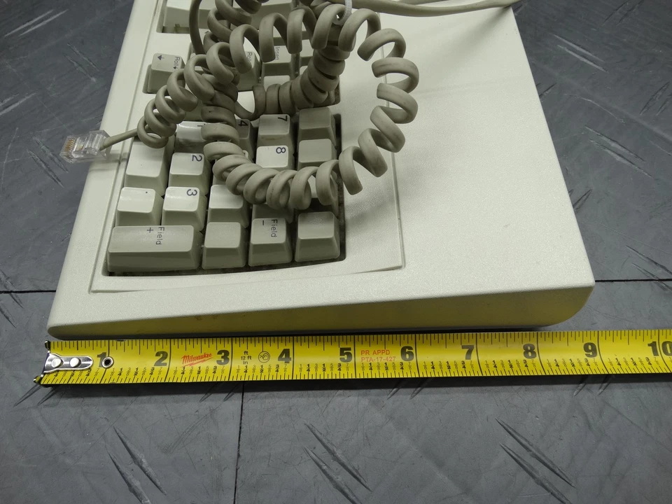 Teclado mecánico IBM M F1 1395660 RJ45 mainframe vintage con cable 1985 Foto 4 de 4