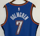 Chet Holmgren "NBA Debut 10/25/23" Signed Nike OKC Thunder Auto Jersey BAS USASM
