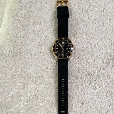 Casio Duro Diver Quartz 200m Black Dial Date Resin Strap Steel Case Watch