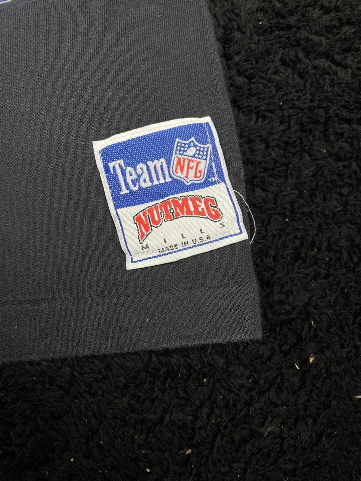 Vintage Detroit Lions Shirt Mens Large Black NFL Football Barry Sanders Tee 90s - Image 3 of 4