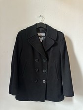 Sterlingwear Women’s Navy Peacoat Wool Blend Anchor Collection USA Made M 40