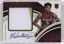 2016 Panini Immaculate Collegiate Premium 33/99 Malik Beasley #56 Patch Auto 1e7