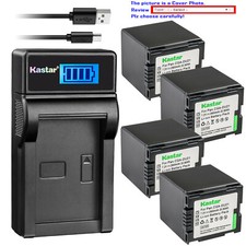 Kastar Battery LCD Charger for HITACHI DZ-BP21S DZ-HS500A DZ-HS500E DZ-HS500SW