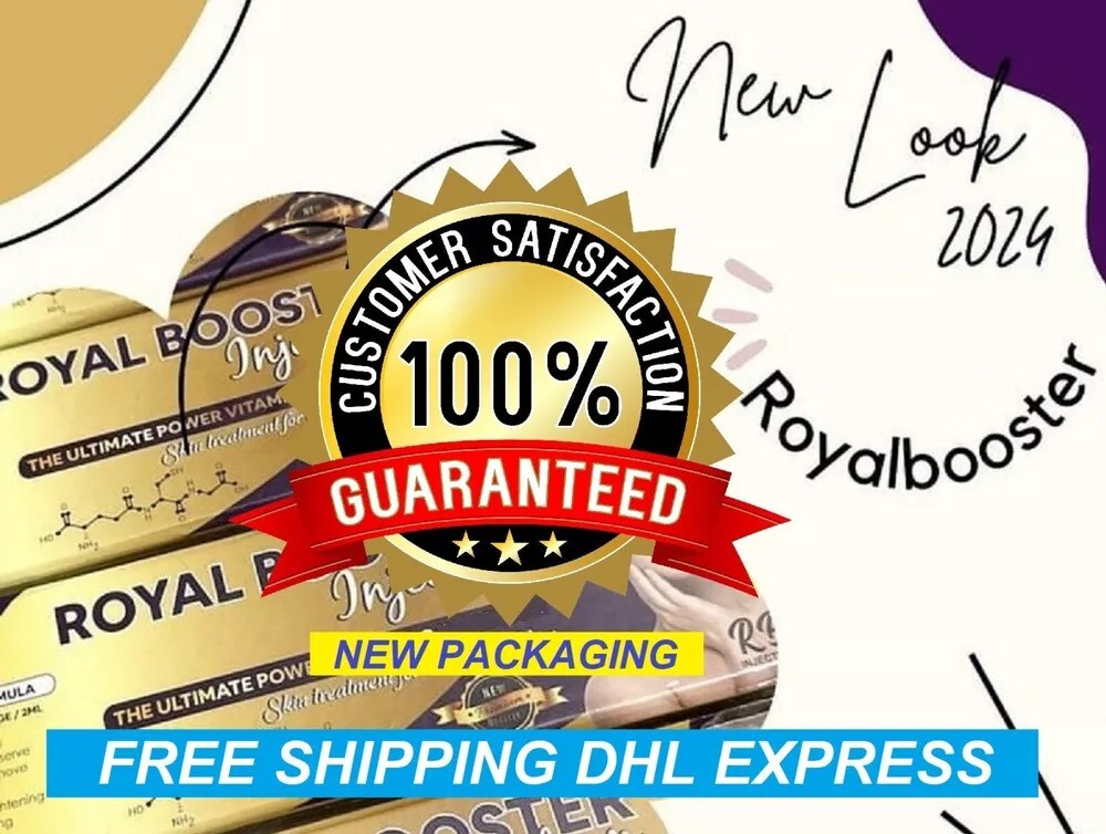 Blanqueamiento de glutatión Royal Booster Skin cuerpo completo con vitamina C DHL Express