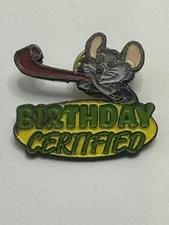 RARE: Chuck E Cheese “BIRTHDAY CERTIFIED" Employee Pin 🌟