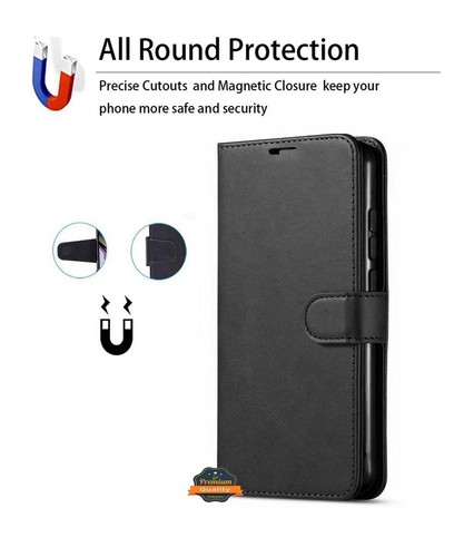 For T-Mobile Revvl 6 Pro / 6 5G Leather Wallet Case Card Storage Kickstand Cover - Picture 8 of 46