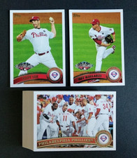 2011 Topps PHILADELPHIA PHILLIES ~ 30 Card Team Set Series 1 & 2 with Update