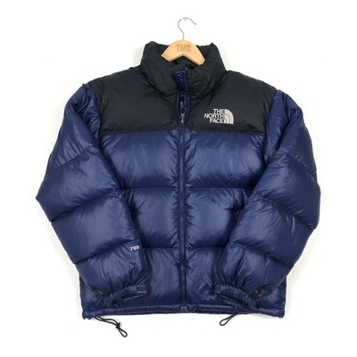 north face 700 puffer nuptse jacket navy blue