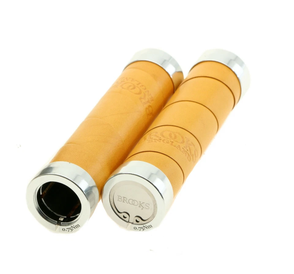 Brooks тонкий кожаный ручки 130 мм Ochre велосипед ручки пара желтый Италии новый в коробке - Изображение 4 из 4