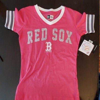 pink red sox t shirt