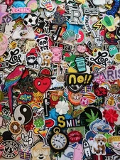 10-1000 Random Picked IRON on and SEW on patch lot. Mixed Surprise Grab Bag SALE
