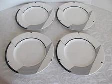 Christopher Stuart Optima Angles-Geometric- 10 3/4" Dinner Plates - Set of 4