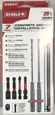 Diablo 7pc Concrete Anchor Drive Installation Set (7-Piece) DMAPL9910-S7