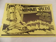 THE MIDNIGHT SPECIAL(1930) GLENN TRYON ORIGINAL PRESSBOOK