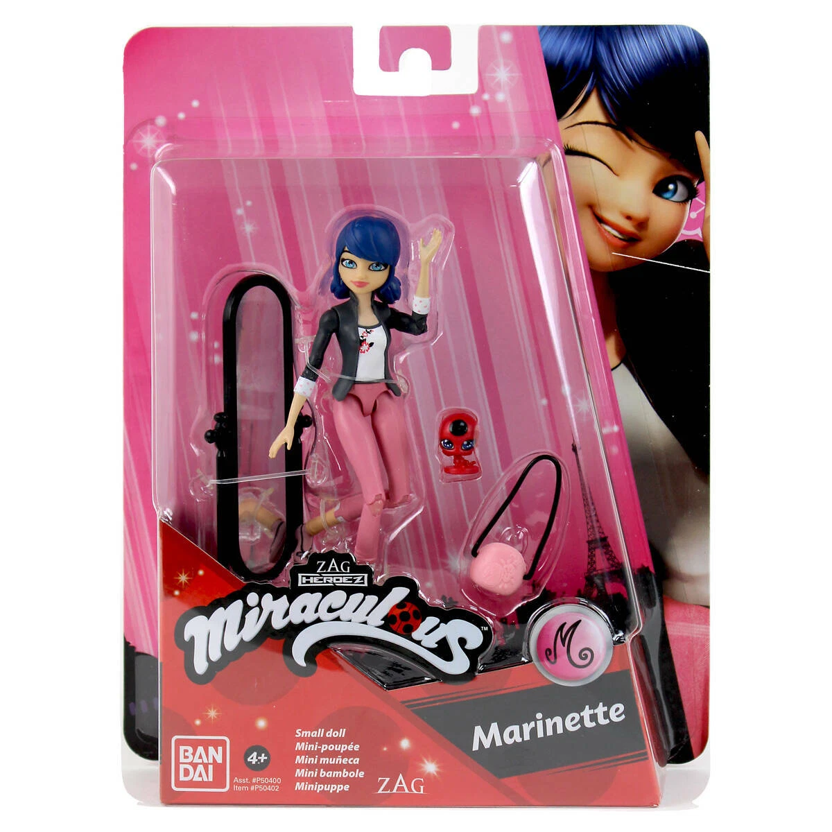 Miraculous Ladybug 12cm Small Doll Marinette: accessories