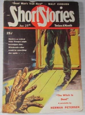SHORT STORIES PULP JAN 25 1949 FRANK RICHARDSON PIERCE JAMES B HENDRYX