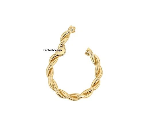 Designer Round Twited Silver Enhancer Lock Clasp,Handmade Clasp Jewelry,Gift - Image 3 of 4