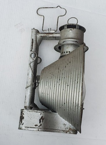 RARE LARGE C.T. HAM MFG. CO. INSPECTORS RAILROAD LANTERN WITH CLEAR GLOBE TRAIN - 第 6/12 張圖片
