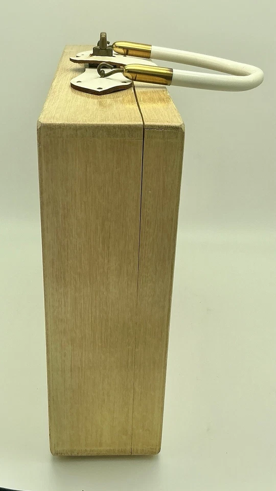 BOLSO DE CAJA DE MADERA "Carriage Trade" de colección ENID COLLINS, 1964, Collins Of Texas Foto 3 de 4