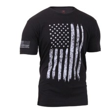 USA Distressed US Flag Athletic Shirt Fit T-Shirt Flagge Fahne Black Gr. 4XL