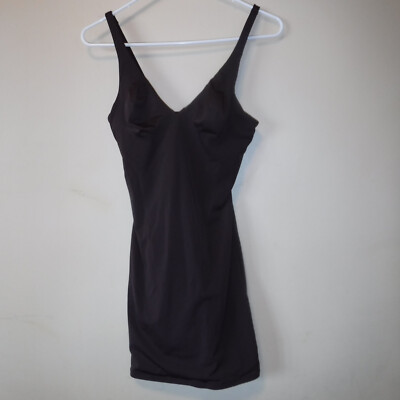Body Slimmer Nancy Ganz 34B Shapewear Bra Slip Dress Shaper Underwire Brown 8255