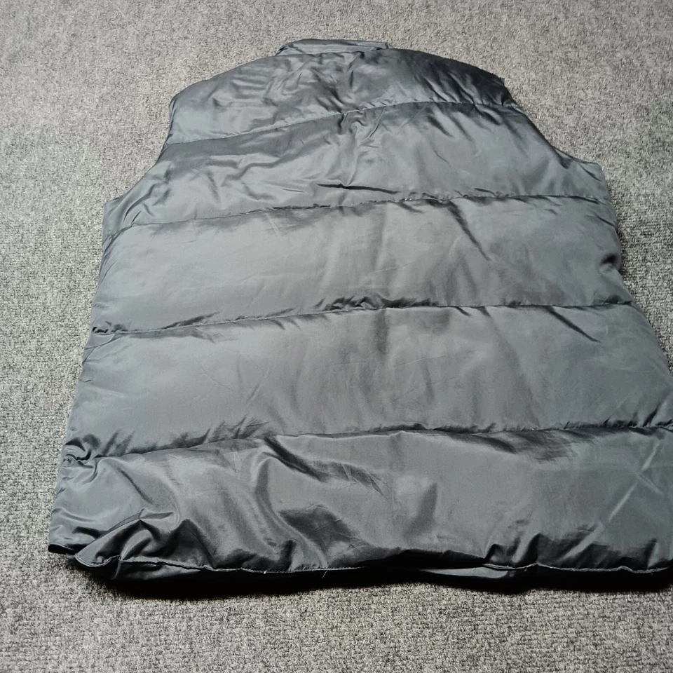 Cabelas Premier Northern Plumón de Ganso Chaleco Chaqueta Hombres Mediano Negro Cierre a Presión Foto 4 de 4