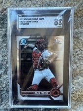 2022 Bowman Draft Logan Tanner  1st Bowman Chrome Cincinnati Reds SGC 8