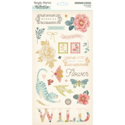 Simple Stories ~ WILDFLOWER ~ Chipboard Stickers