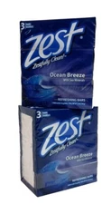 6 Bars Zest Ocean Breeze Soap 4 Oz. Each 
