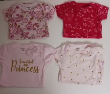 Carter's Short Sleeve Bodysuit Infant Girls Size 3-6M 4 Count 