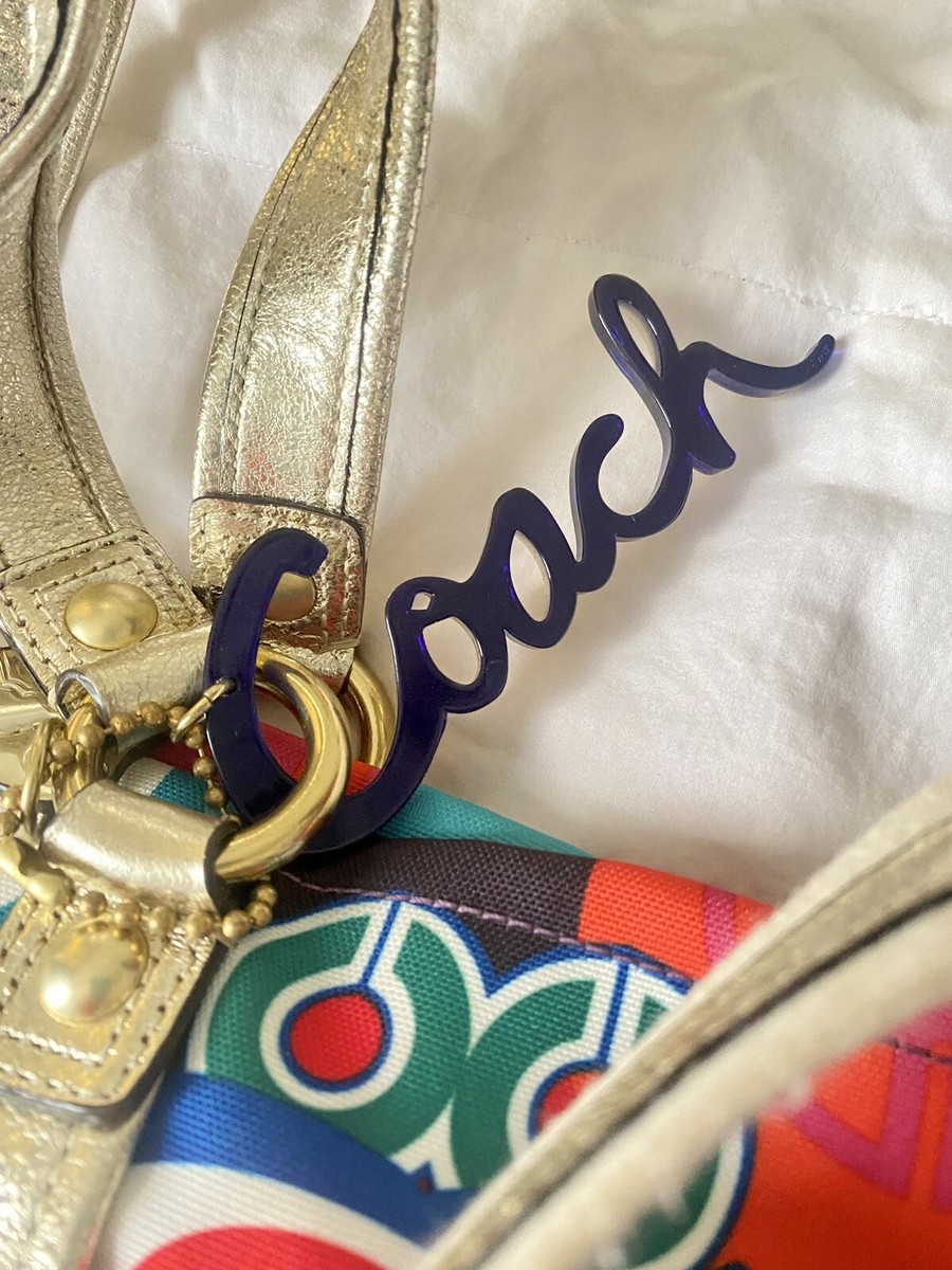 Coach Poppy Pop C Glam Spotlight Colorful Signature Shoulder
