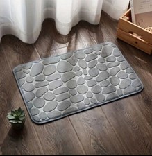 Super Water Absorbent Soft Memory Foam Bath Mat Non-Slip Bathroom Shower Rug