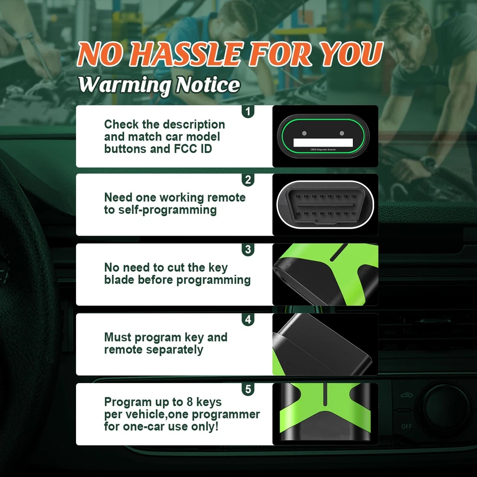 DIY 程序套件适用于 2008 - 2016 年丰田红杉 2007 - 2015 Highlander 汽车钥匙链 — 第 2/4 张图片