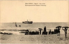 PC BELGIAN CONGO BOMA STEAM PORTUGUESE SHIPS (a62401)