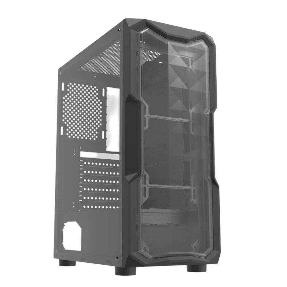 Gehäuse Gaming PC Computer Midi Tower ATX ITX M-ATX Acryl USB 3.0 Schwarz - Bild 2 von 4